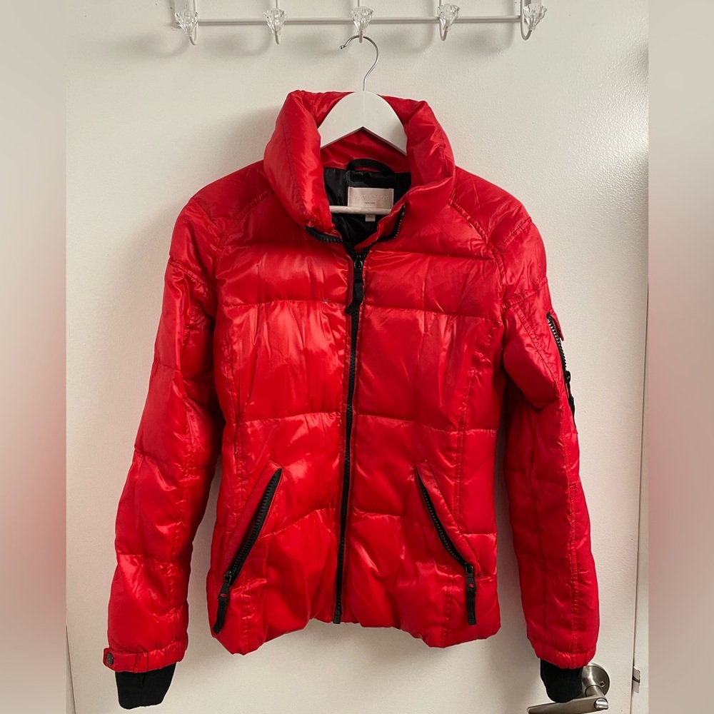 Vibrant Red Puffer Jacket